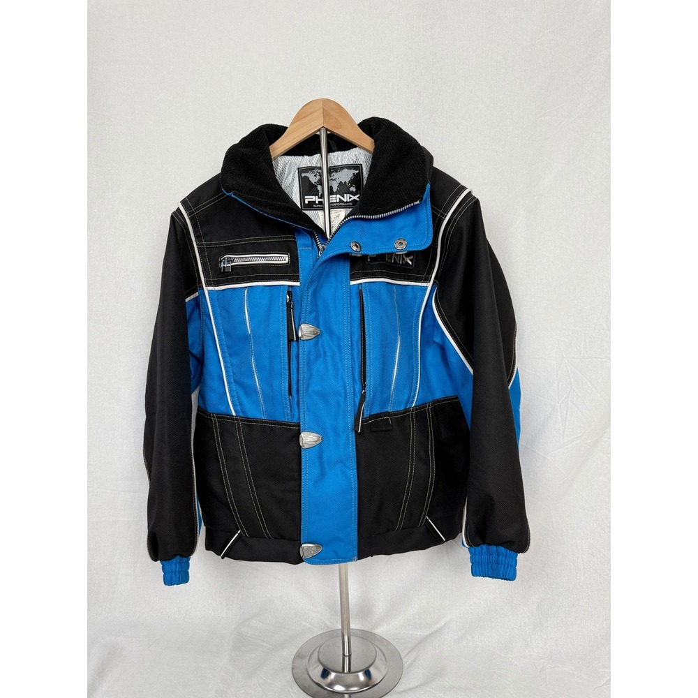 Phenix Womens Ski Jacket Snowboard Insulated‎ Blue Black Warm Winter Coat
